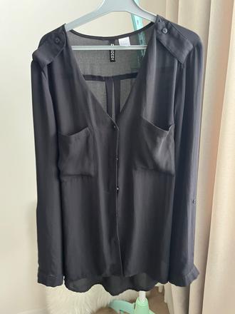 Čierna blúzka, h&m,xs
