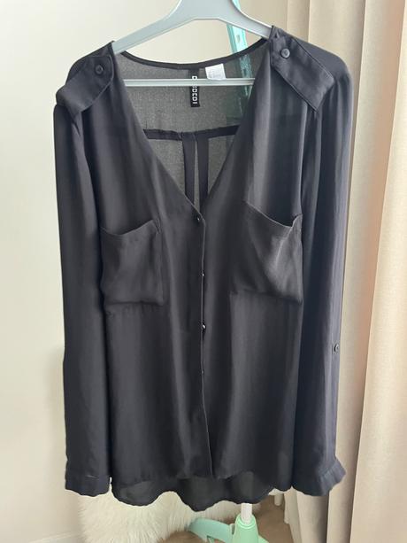 Čierna blúzka, h&m,xs