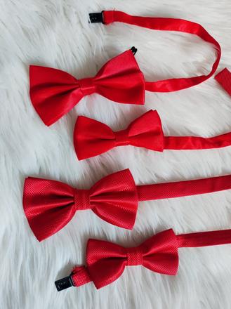 Elegantné saténové motýliky dospelý a dieťa, 