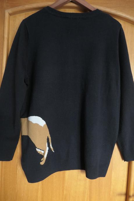 Krasny damsky sveter so psikom xl, dorothy perkins,xl