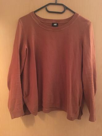 Hnedý sveter, h&m,s