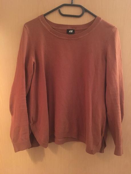 Hnedý sveter, h&m,s