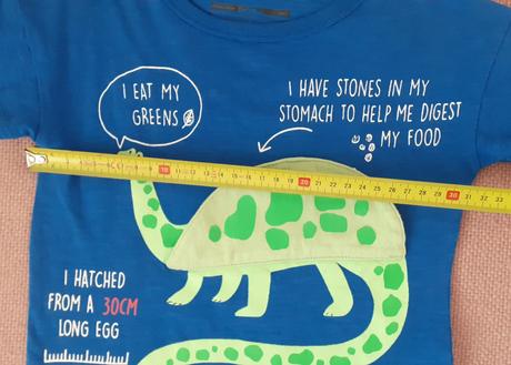 Tričko next z uk brontosaurus vyklápacie v.98, next,98