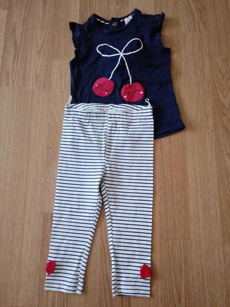 Dievčenský letný bavlneny komplet veľ. 80, baby club,80