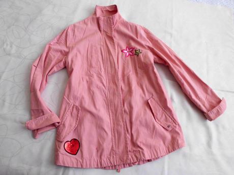 40 bunda-parka lososovo ružová, l