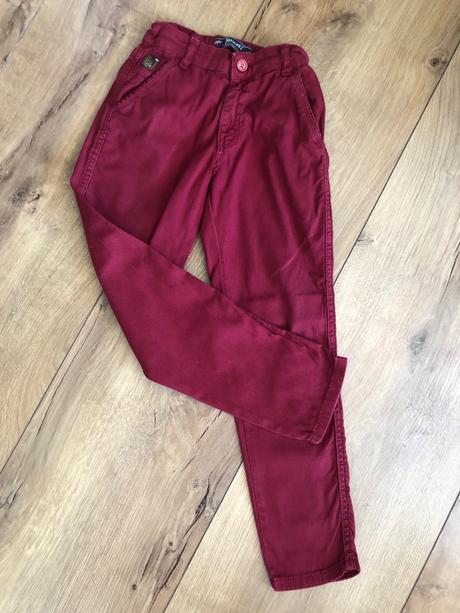 Bordové nohavice, 128