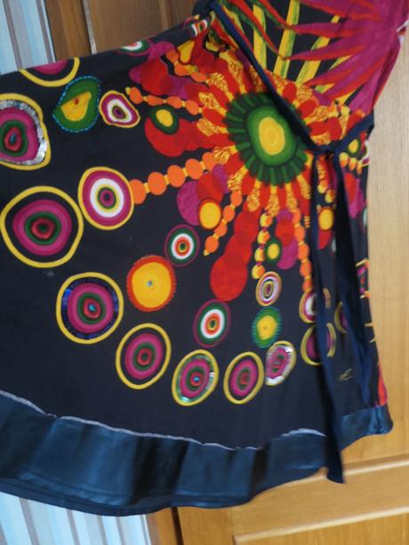 Desigual original nadherne pestrofarebne saty l, desigual,l