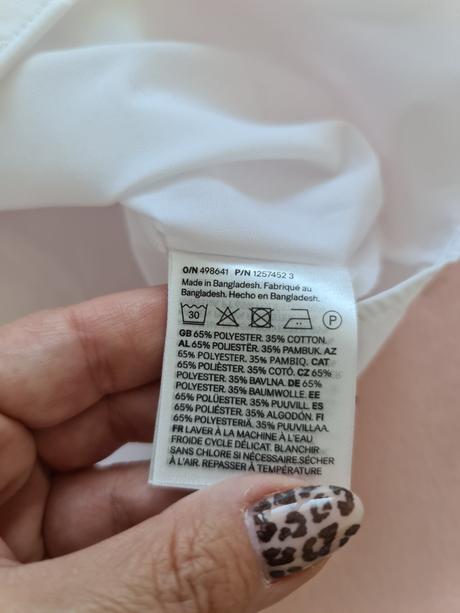 Chlapčenská biela košeľa, h&m,164