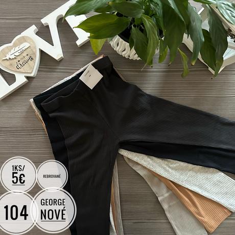 Nové rebrované legíny, george,86 / 92 / 122 / 128