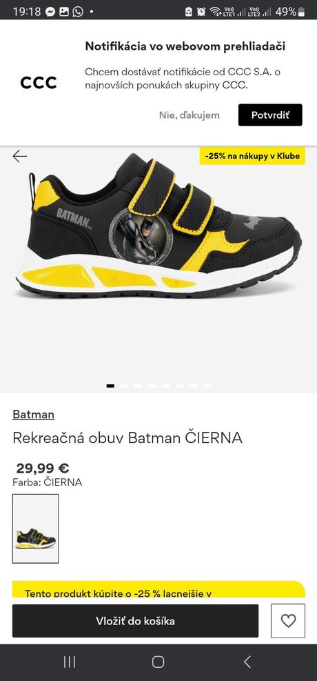 Svietiace batman botasky, 28
