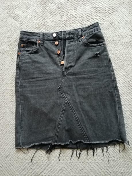 Čierna riflova sukna xs, denim,164