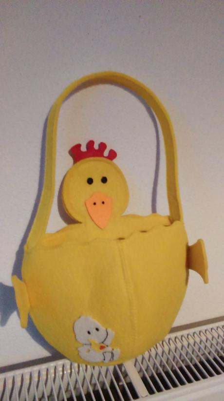 Filcová dekorácia kačička,