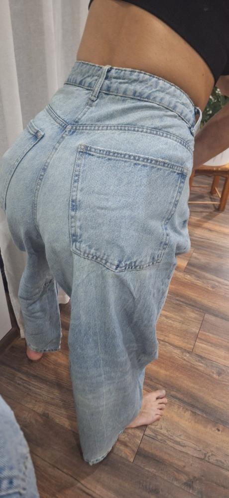 Rifle zara baggy barrel jeans 40/42, zara,40