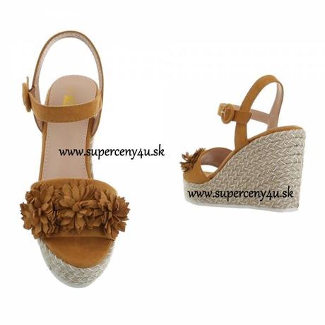 Dámske sandále na platforme - nové, 38