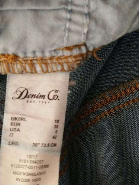 Dámske tenké elastické rifle, denim co, denim co,xs