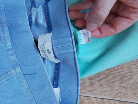 Mikina a džegíny, h&m,152