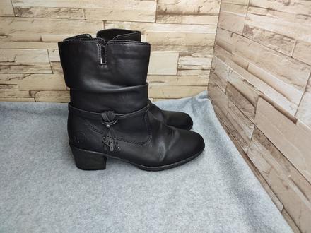 Rieker 40 - dámske čierne zateplené čižmy, rieker,40