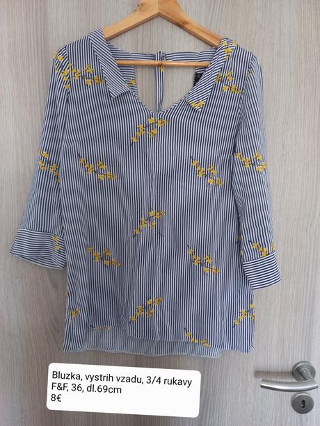 Nenosena bluzka s vystrihom vzafu, f&f, 36, f&f,36