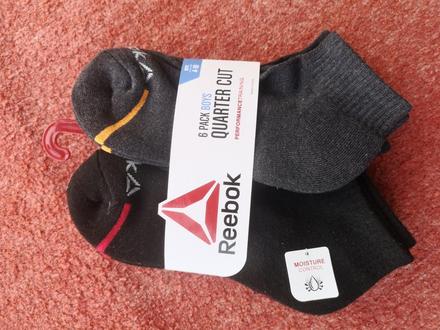 Reebok ponožky 6ks veľkosť 36-42, reebok,36 - 42