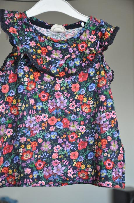 Tričko+sortky, h&m,110