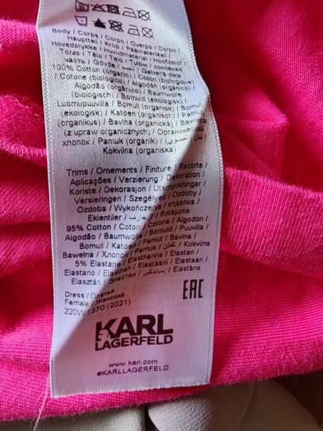 Karl lagerfeld originál letné šaty, m