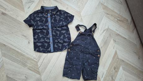 Košeľa + nohavice s trakmi veľ. 98, f&f,98
