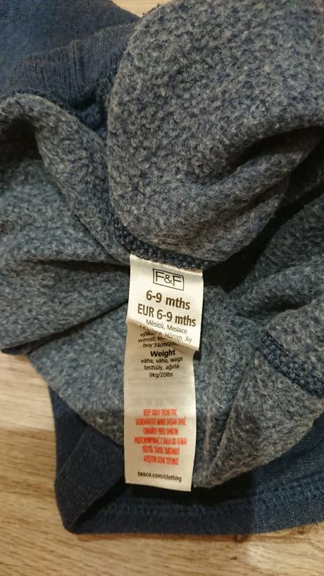 Tepláky 6-9m, f&f,74