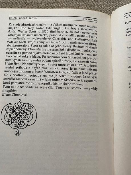 Krásny historický román scott walter guy mannering,