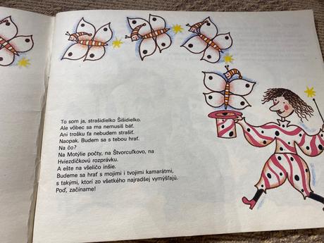 Motýlie počty retro starý pracovný zošit 1984,