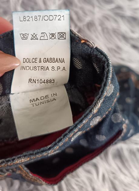 Riflová sukňa d&g, 128