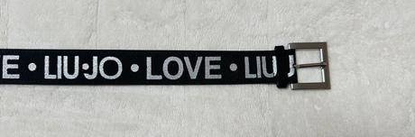 Čierno strieborný opasok zn. liu jo originál, liu jo