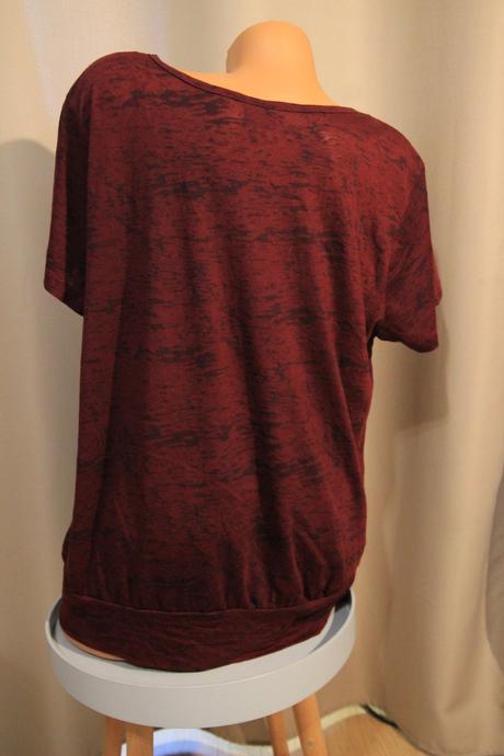 Bordový športový top, xl, xl