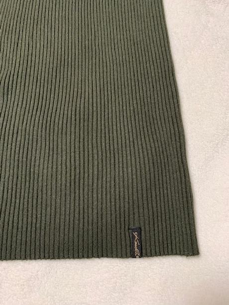 Úpletové khaki šaty so stojačikom, l / m / s