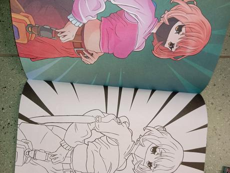 Manga omaľovánka color action, 