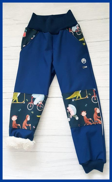 Softshellové nohavice s barančekom na zimu, 92 - 152
