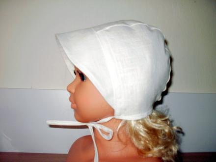 Ľanová čiapočka , čepček, 56 - 98