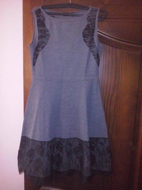 Šedo-čierne šaty, bonprix,38
