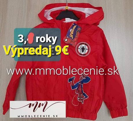 Prechodná bunda spiderman, disney,98 / 104