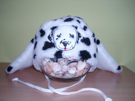 Úžasná dalmatínová "ušanka" nenosená, broel,74