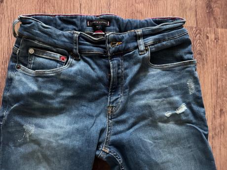 Chlapcenske rifle t.hilfiger, velkost 164, tommy hilfiger,164