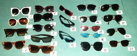 Predám  slnečné okuliare - 21ks, 