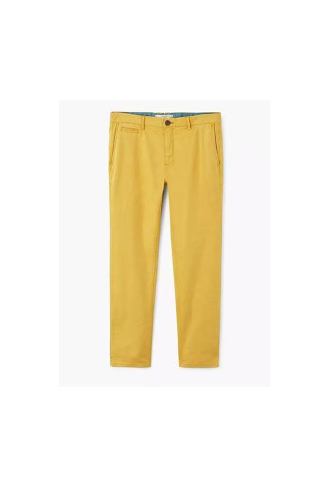 Mango chino nohavice - slim fit horčicové, mango,38 / 40