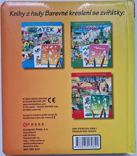 Savana - barevné kreslení se zvířátky, 