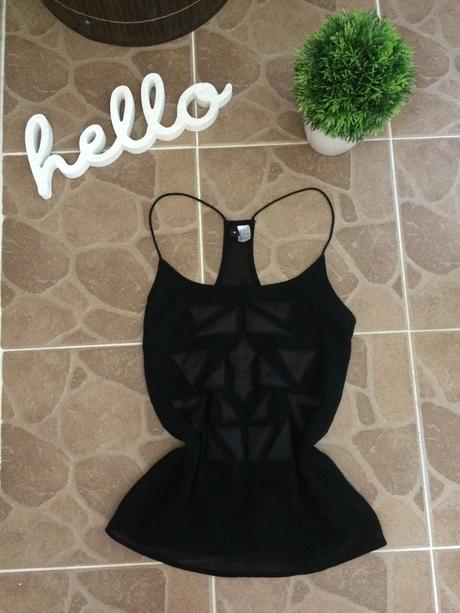 Čierny top, h&m,xs