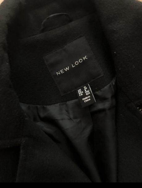 Čierny kabat, new look,l
