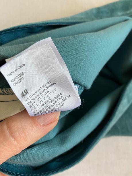 Obliečka h&m na dekoračný vankúš zamatová, 