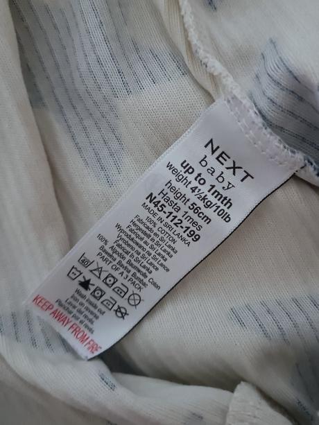 Pyžamko dupačky next, next,56