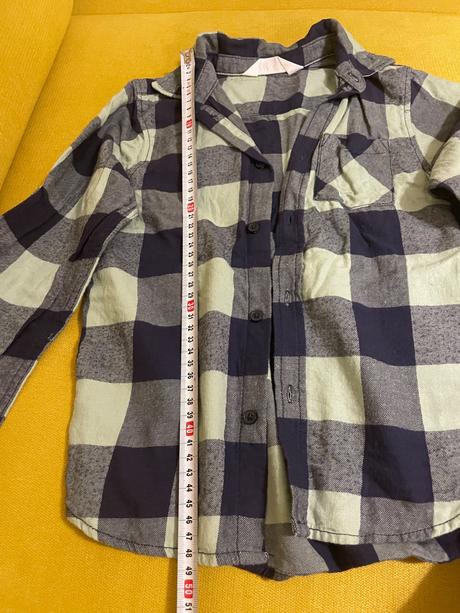 Krásna károvana zelena košeľa hm, h&m,128