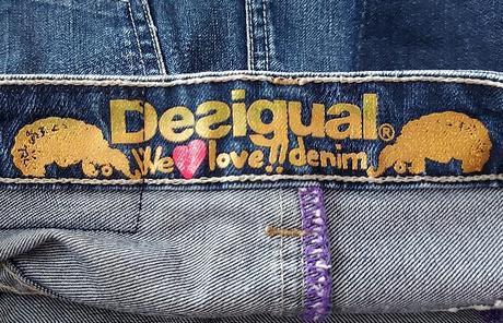 Rifľová minisukňa desigual, desigual,36