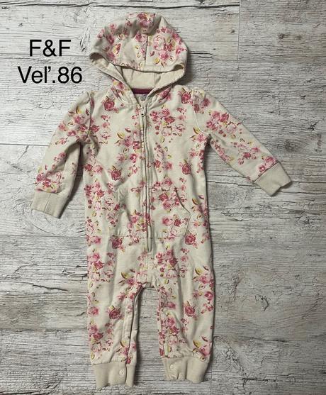 Teplákový overal s kvetmi, f&f,86